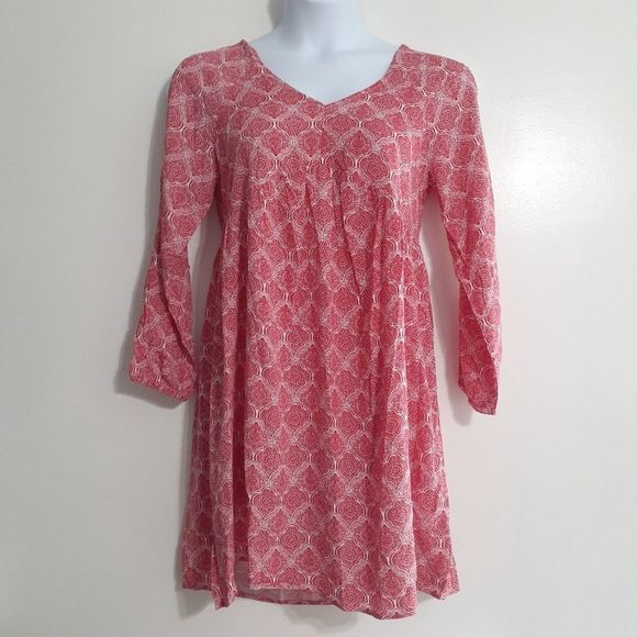 Ellos Red Floral Lightweight Dress 10 or 12 NWT - Picture 10 of 10